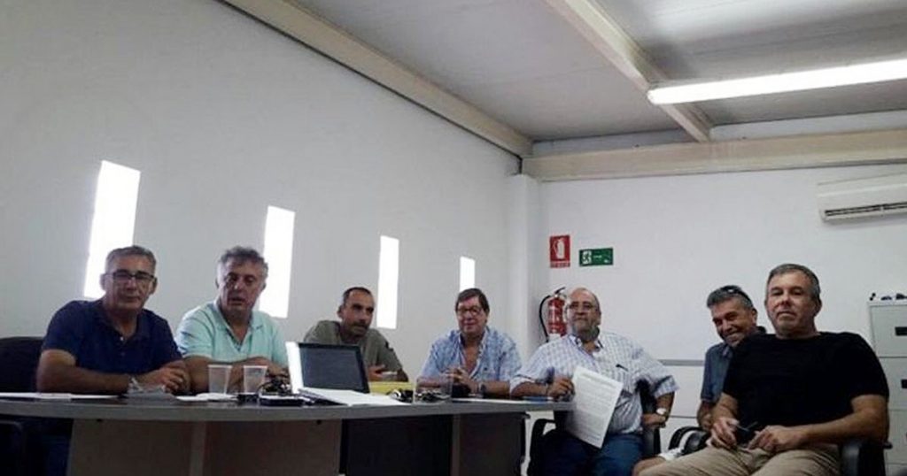 Representantes del SAME y CGT en la reunión